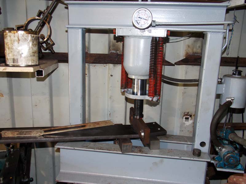 plate bending home made shop press